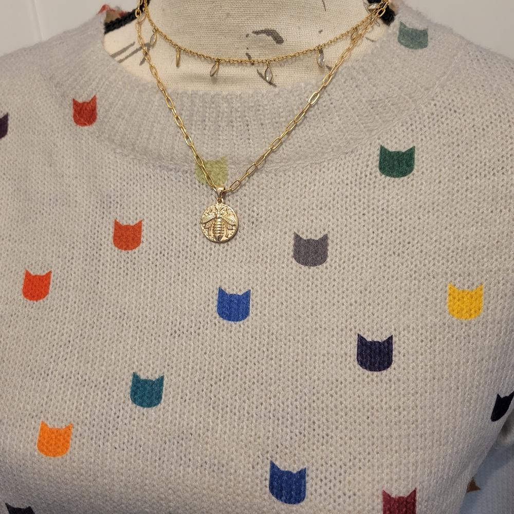 Multicolor Patterned Sweater - Picture 3 of 6